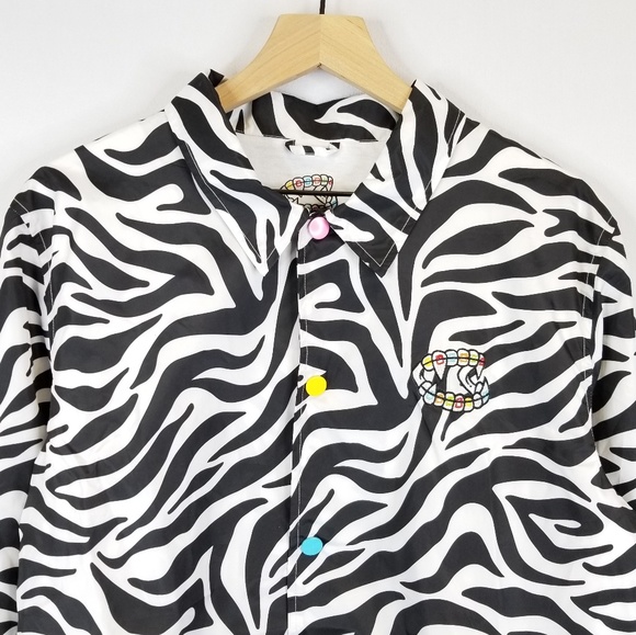 Salem 7 Zebra Coaches Jacket NWT - Picture 5 of 8